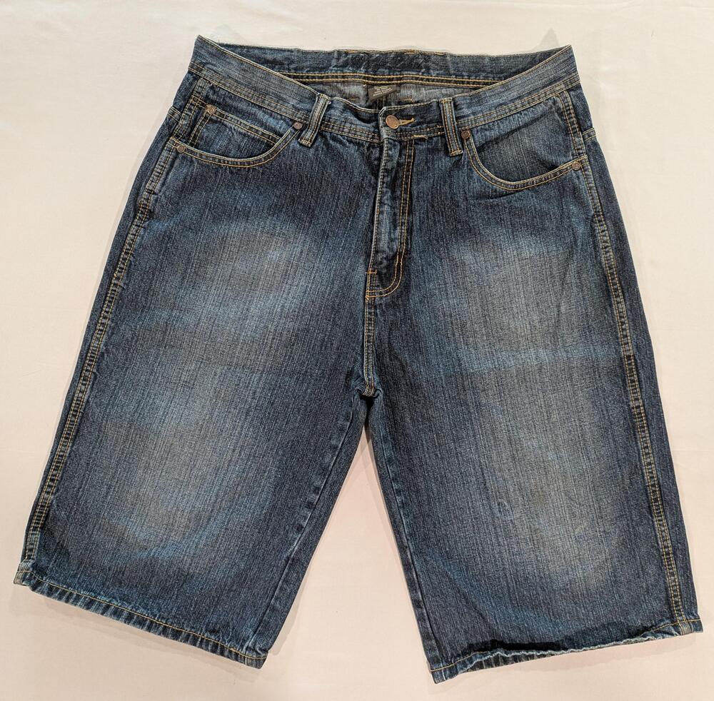 Gold Label Shorts Mens 38 Blue Med Wash Denim Relaxed 12 Inseam Bermuda Casual